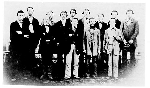 Photograph of Penn State's first graduating class, 1861