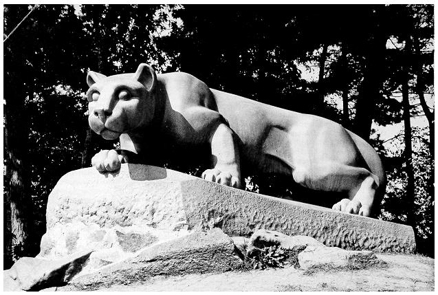 Photograph of the Nittany Lion Shrine