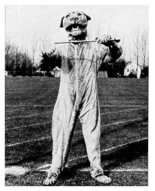 Lion mascot in the 1940s