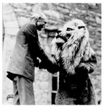 Early Nittany Lion mascot with Governor Pinchot