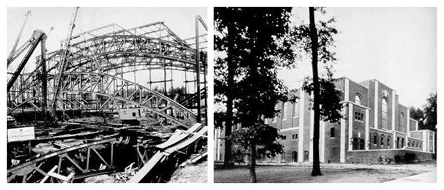 Recreation Hall under construction, late 1920s/early 1930s