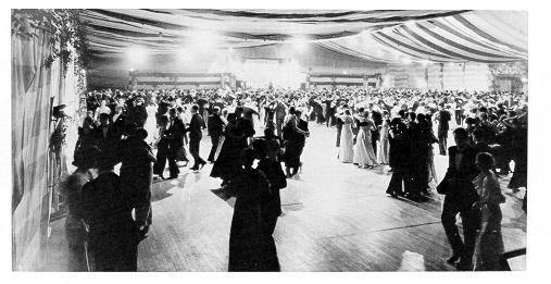 Students dancing to the Big Band sound at the Senior Ball of 1936. 