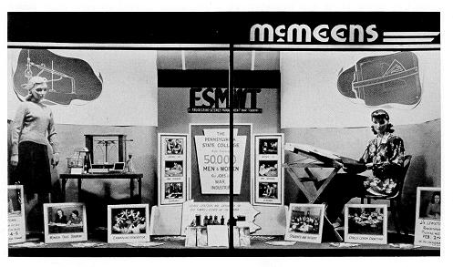 ESMWT advertisement in a Lewistown storefront 